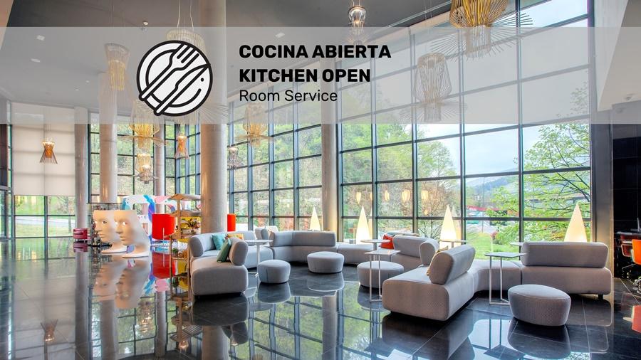 Spirit Hotel Gran Bilbao Exterior photo Kitchen open room service