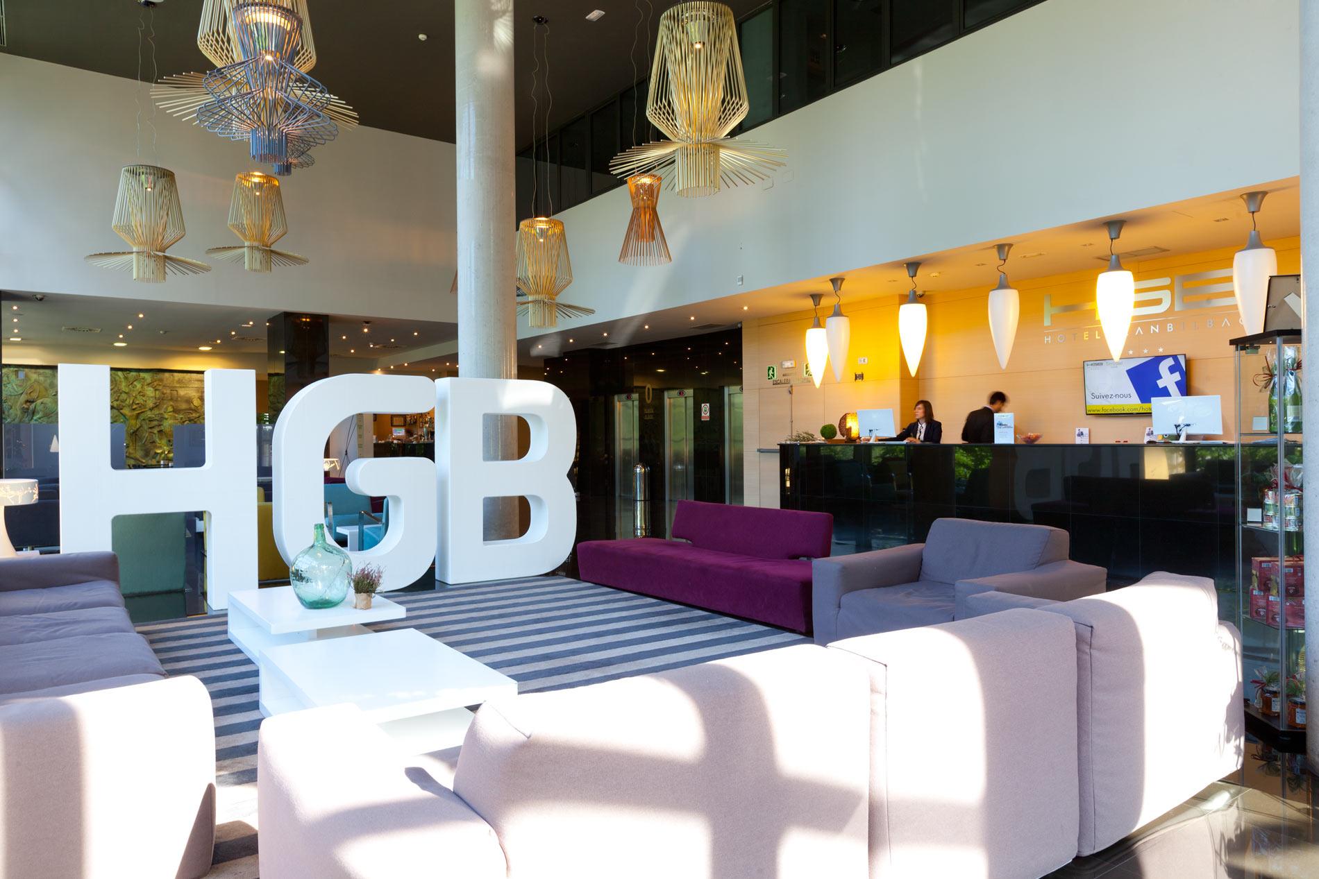 Spirit Hotel Gran Bilbao Exterior photo Reception area