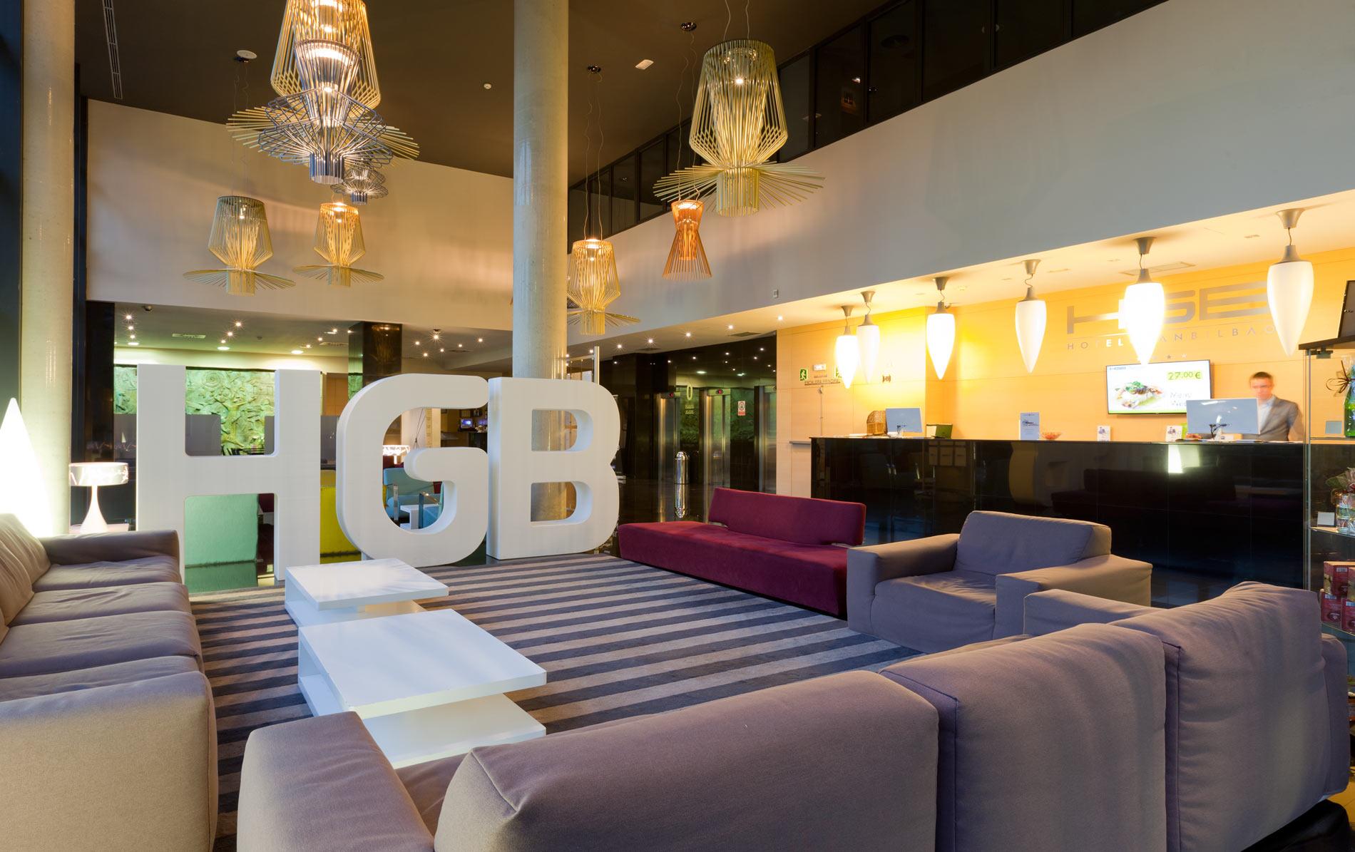 Spirit Hotel Gran Bilbao Exterior photo Reception